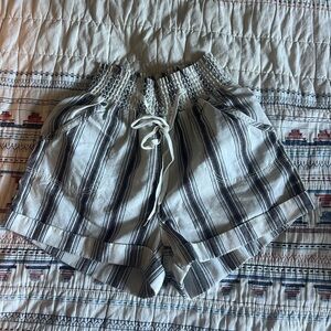 Striped Drawstring Women's Shorts
